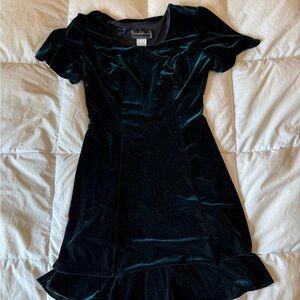 Molly Malloy evening dress velvet Flare Mini Dress